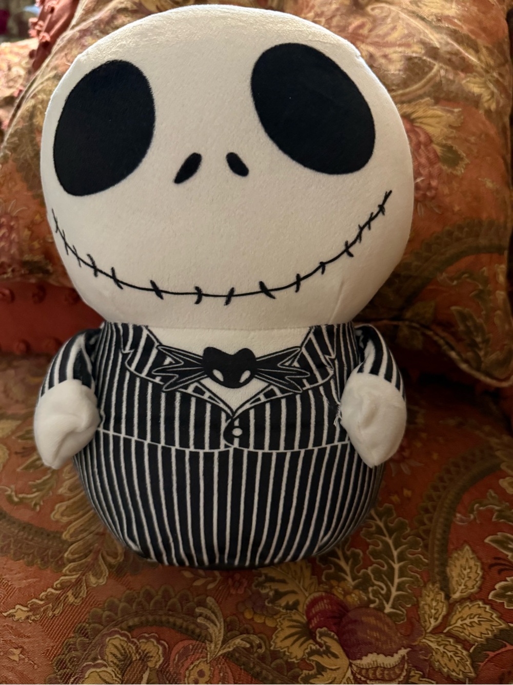 Jack Skellington Soft Decorative Plushie - Black & White